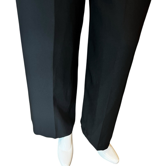 Joseph Ribkoff Vintage 70s-80s Black & White Mesh Bow Jumpsuit, 10-14 - Picture 6 of 14